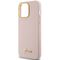 Guess Silicone Script Metal Logo & Frame case for iPhone 15 Pro - pink | Techbox