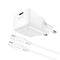 Acefast A77 Mini PD 30W GaN wall charger + USB-C cable - white - Travel Chargers - Smartphone Chargers - Techbox
