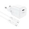 Acefast A77 Mini PD 30W GaN wall charger + USB-C cable - white - Travel Chargers - Smartphone Chargers - Techbox