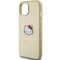 Hello Kitty Leather Kitty Head MagSafe case for iPhone 14 - gold | Techbox