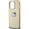 Hello Kitty Leather Kitty Head MagSafe case for iPhone 14 Pro Max - gold | Techbox
