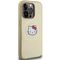 Hello Kitty Leather Kitty Head MagSafe case for iPhone 15 Pro Max - gold | Techbox