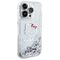 Hello Kitty Liquid Glitter Charms Kitty Head case for iPhone 14 Pro - silver | Techbox