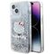 Hello Kitty Liquid Glitter Charms Kitty Head case for iPhone 14 - silver - Apple Cases - Cases - Techbox