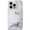 Hello Kitty Liquid Glitter Charms Kitty Head case for iPhone 15 Pro - silver | Techbox