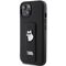 Karl Lagerfeld Gripstand Saffiano Choupette Pins case for iPhone 15 - black - Apple Cases - Cases - Techbox