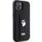 Karl Lagerfeld Gripstand Saffiano Choupette Pins case for iPhone 15 - black - Apple Cases - Cases - Techbox