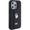 Karl Lagerfeld Gripstand Saffiano Choupette Pins case for iPhone 15 Pro Max - black - Apple Cases - Cases - Techbox