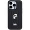 Karl Lagerfeld Gripstand Saffiano Karl&amp;Choupette Pins case for iPhone 15 Pro - black - Apple Cases - Cases - Techbox
