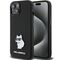 Karl Lagerfeld Silicone Choupette Metal Pin case for iPhone 15 Plus / 14 Plus - black | Techbox