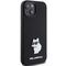 Karl Lagerfeld Silicone Choupette Metal Pin case for iPhone 15 Plus / 14 Plus - black | Techbox