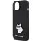 Karl Lagerfeld Silicone Choupette Metal Pin case for iPhone 15 Plus / 14 Plus - black | Techbox