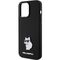 Karl Lagerfeld Silicone Choupette Metal Pin case for iPhone 15 Pro - black | Techbox