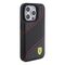 Ferrari Perforated Waves Metal Logo case for iPhone 15 Pro - black | Techbox