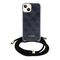 Guess Crossbody Cord 4G Print Case for iPhone 15/14/13 - Black - Apple Cases - Cases - Techbox