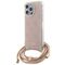 Guess Crossbody Cord 4G Print case for iPhone 15 Pro - pink | Techbox