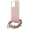 Guess Crossbody Cord 4G Print case for iPhone 15 Pro - pink | Techbox