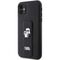 Karl Lagerfeld Gripstand Saffiano Karl&amp;Choupette Pins case for iPhone 11 / Xr - black - Uncategorized Cases (2) - Cases - Techbox