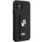 Karl Lagerfeld Gripstand Saffiano Karl&amp;Choupette Pins case for iPhone 11 / Xr - black - Uncategorized Cases (2) - Cases - Techbox