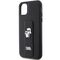 Karl Lagerfeld Gripstand Saffiano Karl&amp;Choupette Pins case for iPhone 11 / Xr - black - Uncategorized Cases (2) - Cases - Techbox