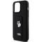 Karl Lagerfeld Gripstand Saffiano Choupette Pins case for iPhone 13 Pro Max - black | Techbox
