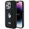 Karl Lagerfeld Gripstand Saffiano Choupette Pins case for iPhone 14 Pro Max - black | Techbox