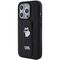 Karl Lagerfeld Gripstand Saffiano Choupette Pins case for iPhone 14 Pro Max - black | Techbox