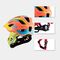 Rockbros TT-32SOYB-S children's bicycle helmet with detachable chinbar, size S - yellow-orange - Bicycle - Sports & Fitness - Techbox