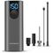 Rockbros 42720001001 Electric Bike Pump with LED Display + USB-C - USB-A Cable - Black | Techbox
