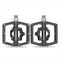 Rockbros PD15-BK Aluminum Alloy Bicycle Pedal Set - Black - Bicycle - Sports & Fitness - Techbox