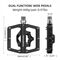 Rockbros PD15-BK Aluminum Alloy Bicycle Pedal Set - Black - Bicycle - Sports & Fitness - Techbox