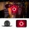 Rockbros Q1 Rear Bike Light 7 Color LED + USB-C - USB-A Cable - Black - Bicycle - Sports & Fitness - Techbox