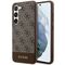 Guess 4G Stripe Collection case for Samsung Galaxy S24+ - brown - Samsung Cases - Cases - Techbox