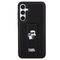 Karl Lagerfeld Gripstand Saffiano Karl&Choupette Pins case for Samsung Galaxy S23 FE - black | Techbox
