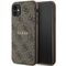 Guess GUHMN61G4GFRW iPhone 11 6.1" / Xr brown/brown hardcase 4G Collection Leather Metal Logo MagSafe | Techbox