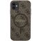 Guess GUHMN61G4GFRW iPhone 11 6.1" / Xr brown/brown hardcase 4G Collection Leather Metal Logo MagSafe | Techbox