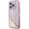 Guess Liquid Glitter Gold Stripes case for iPhone 15 Pro - pink - Apple Cases - Cases - Techbox
