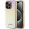 Guess Saffiano Iridescent Script case for iPhone 14 Pro - gold | Techbox