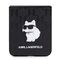 Karl Lagerfeld Saffiano Monogram Choupette Pin case for Samsung Galaxy Z Flip 5 - black - Samsung Cases - Cases - Techbox
