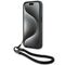 BMW Signature Leather Wordmark Cord case for iPhone 15 Pro Max - black | Techbox