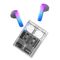 TWS Joyroom JR-TC1 IceLens Series wireless headphones with LED lights - black - Headsets - Speakers & Headphones - Techbox