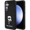 Karl Lagerfeld Fixed Glitter Ikonik Logo Metal Pin case for Samsung Galaxy S24+ - black - Samsung Cases - Cases - Techbox