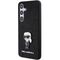 Karl Lagerfeld Fixed Glitter Ikonik Logo Metal Pin case for Samsung Galaxy S24+ - black - Samsung Cases - Cases - Techbox