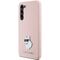 Karl Lagerfeld Silicone Choupette Metal Pin case for Samsung Galaxy S23+ - pink - Samsung Cases - Cases - Techbox