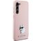 Karl Lagerfeld Silicone Choupette Metal Pin case for Samsung Galaxy S23+ - pink - Samsung Cases - Cases - Techbox
