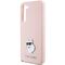 Karl Lagerfeld Silicone Choupette Metal Pin case for Samsung Galaxy S23+ - pink - Samsung Cases - Cases - Techbox