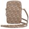 Guess Zip GCube Bottom Stripe phone bag - brown