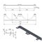 Wall holder for 2 gas cylinders, max. diameter 250 mm PRO-LINE cylinders