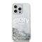 DKNY Liquid Glitter Big Logo case for iPhone 15 Pro - white | Techbox