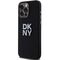 DKNY Liquid Silicone Metal Logo iPhone 15 Pro Case - Black | Techbox